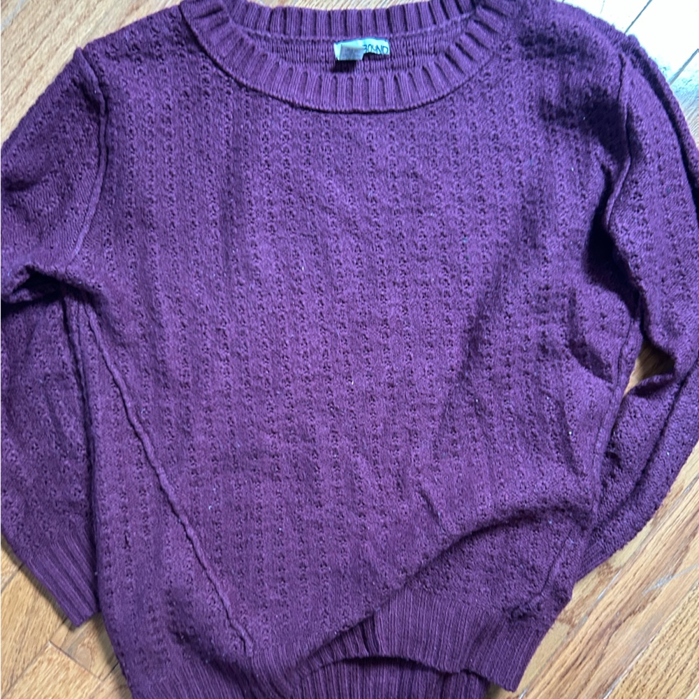 Maroon Crew Neck Sweater